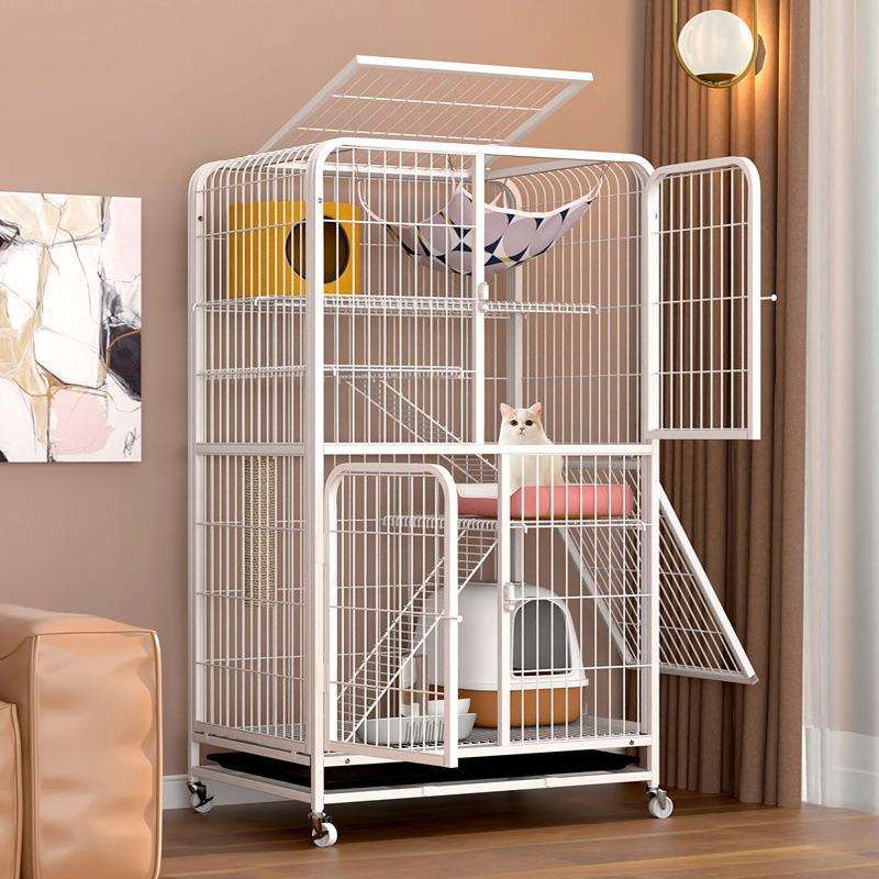 猫空笼猫咪笼子小猫笼子家用猫厕一体不占地猫窝四季通用小