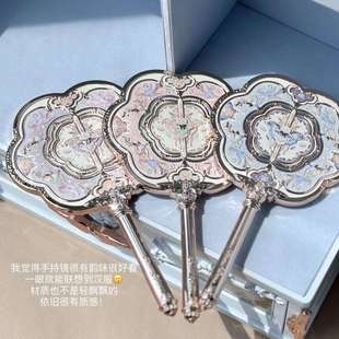 蝴蝶云肩~花知晓新品手持镜中式古风化妆镜高颜值汉代国风手拿镜