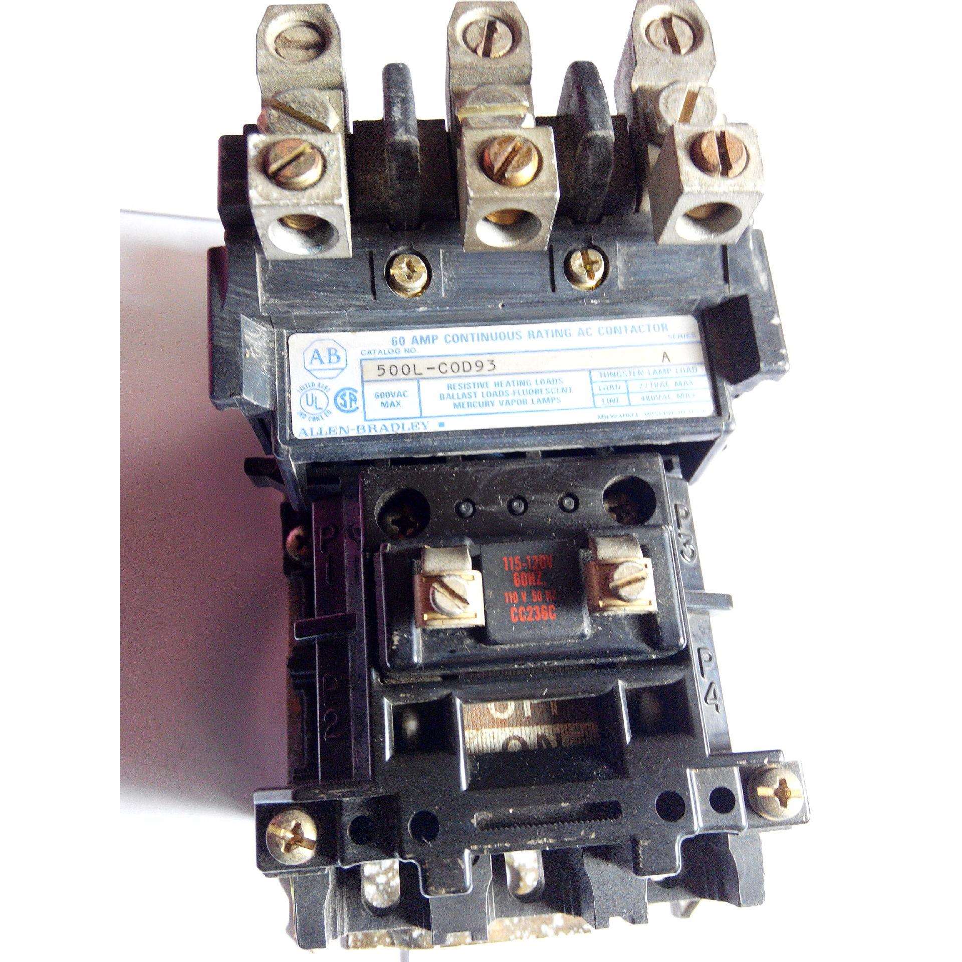 Allen-Bradley NEMA30安组合接触器 500L-COD93