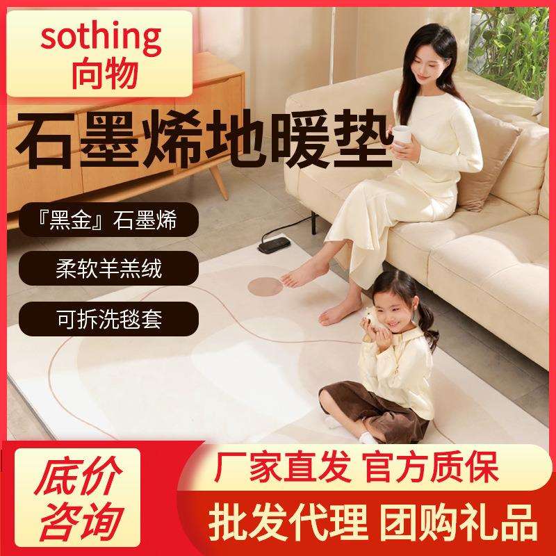 向物电热地毯地热垫碳晶地暖垫家用电地暖冬天加热地垫石墨烯发热