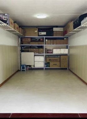 黑色桔红色高承重壁挂式仓储y车库架子储藏室杂物室地下室收纳架