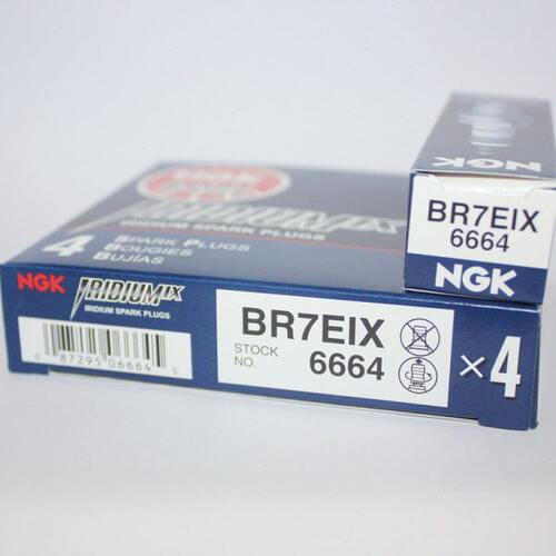 NGK铱金火花塞BR7EIX适用B7ES BR7ES F7TC 淑女两冲KTM250 300