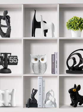 现代简约酒柜套餐组合摆件老板办公室墙面客厅书R房柜子隔断装饰