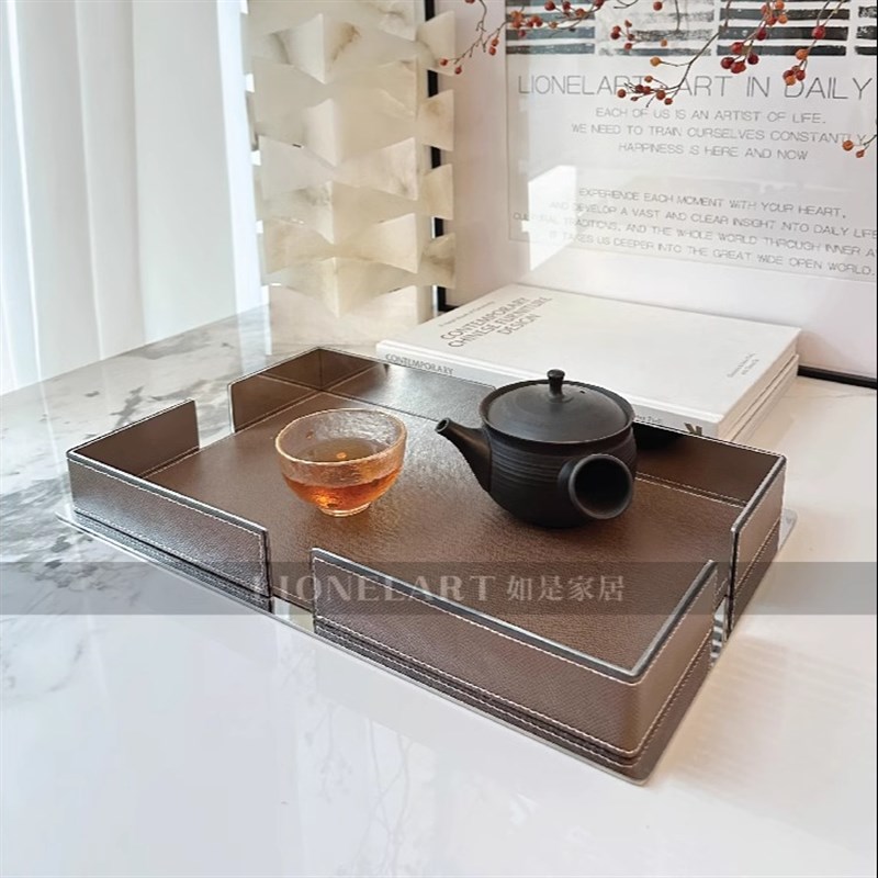如是托盘不锈钢收纳托盘客厅吧台J餐桌玄关收纳礼品礼物