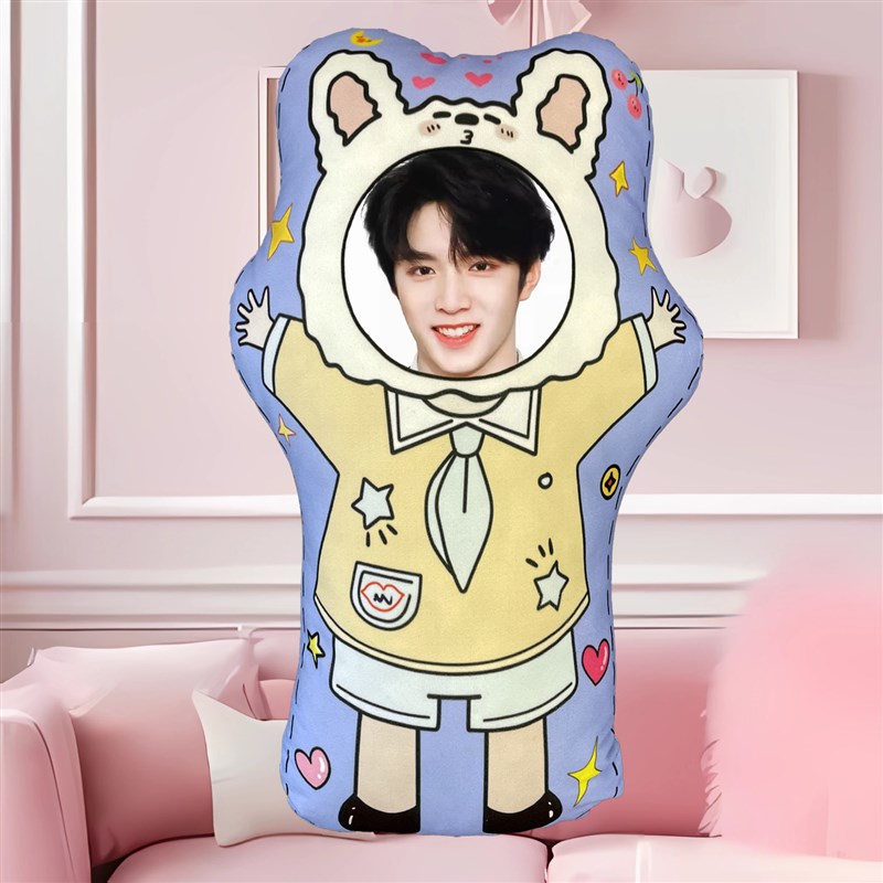 刘耀文异形抱枕双面定制装饰卧室女学生宿舍送人T生日礼物可爱玩