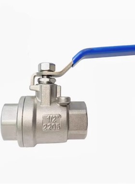 2205双相钢2507二片式球阀内螺纹NPTA1/2 丝扣1000WOG开关DN25PN1