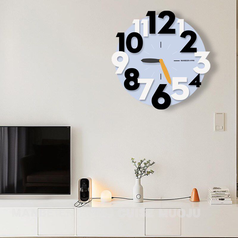 2025新款家用客厅表挂钟简约现代艺术I装饰餐厅钟表创意时钟挂墙