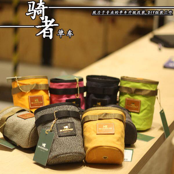 K布包车织物蜡自行车车把小包布手机包油首水壶折叠自行车包车头H