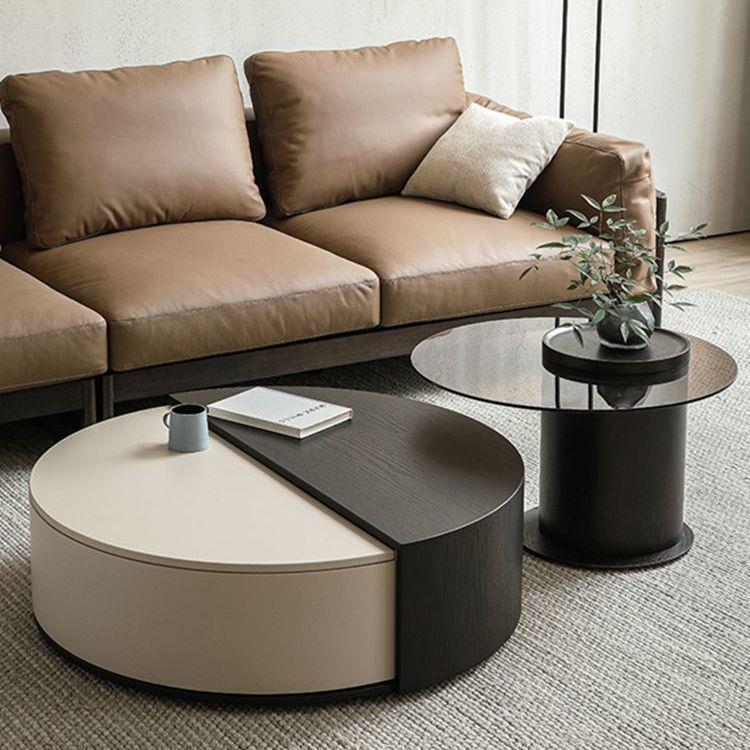 现代艺术客厅家用可旋转极简大小户型储物大小圆网红轻奢茶几