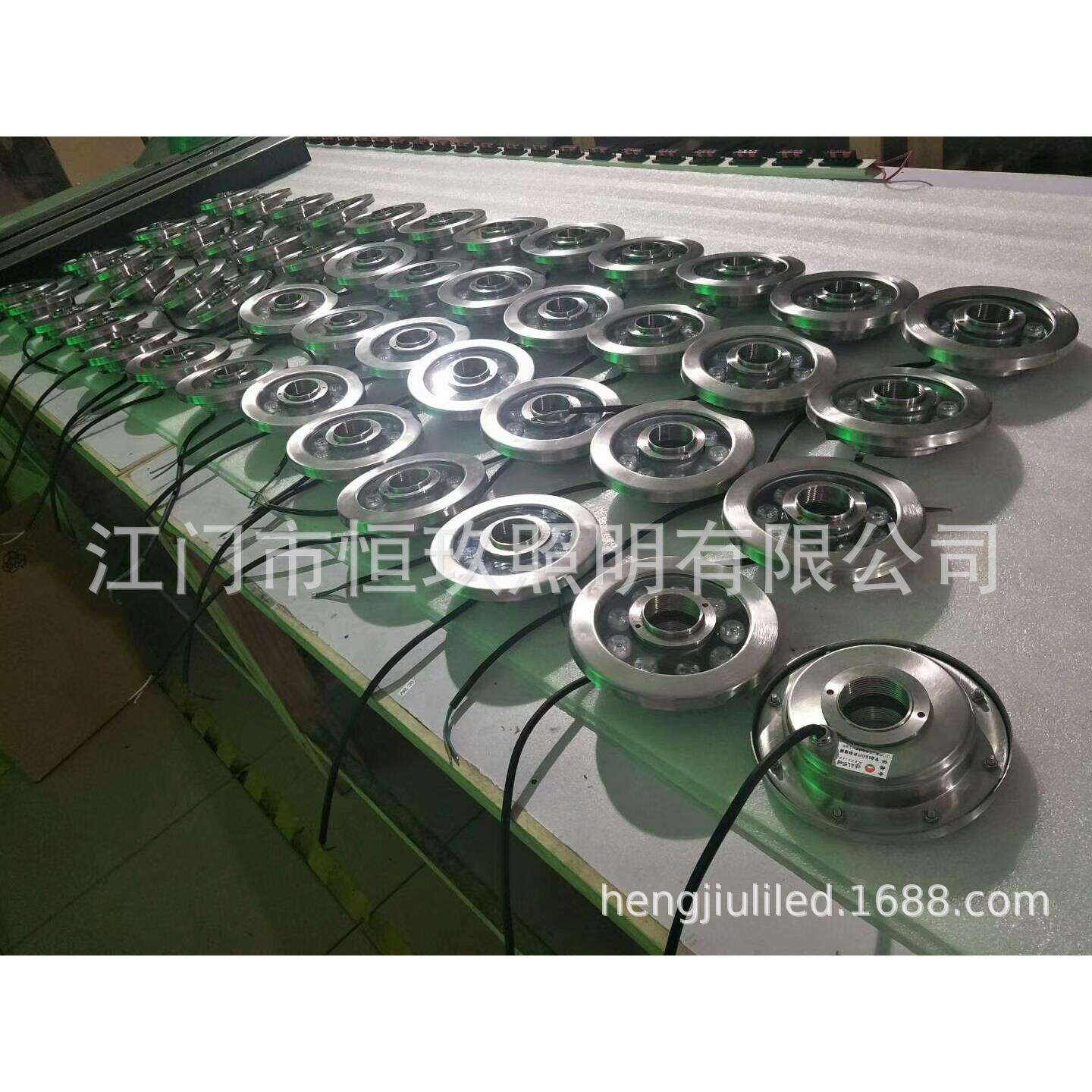 超薄款不锈钢全封闭LED喷泉灯，IP68质保3年，6W 9W 12W 18W 24W