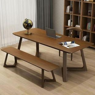 新西兰松木书桌写字桌办公桌家用卧室学生学习桌子简约现代家庭