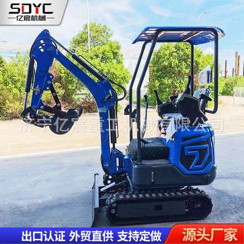 出口小型挖掘机1.2吨家用农用果园小型履带挖掘机柴油小型挖土机