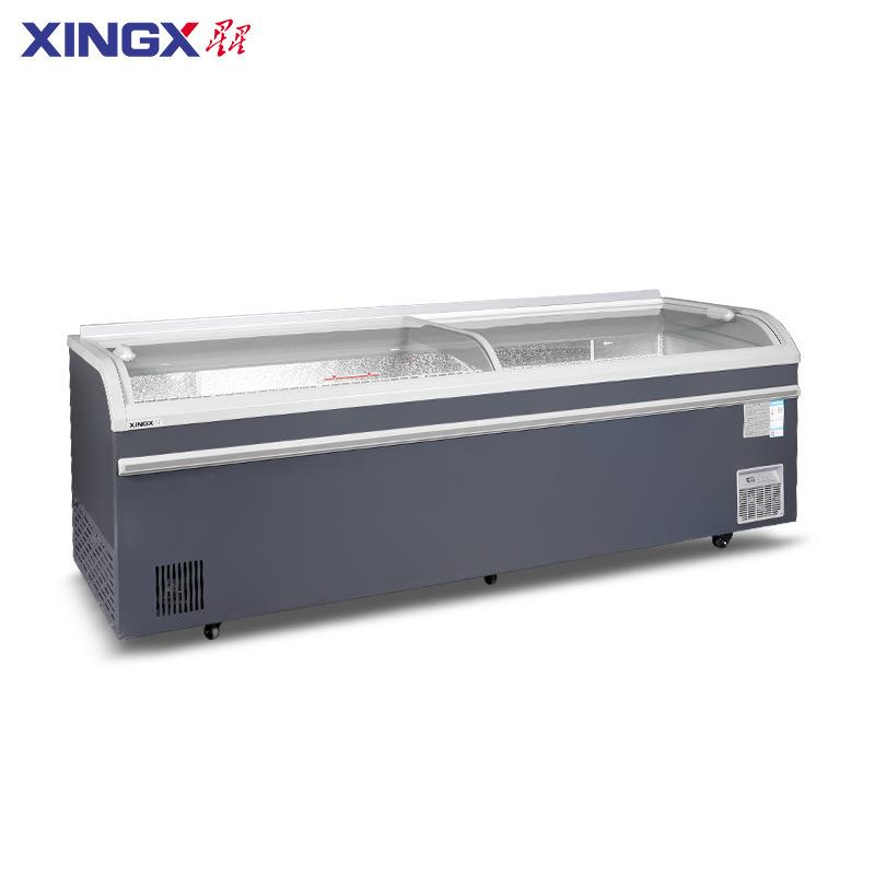 XING星星商用冻品大容量展示柜组合岛柜串串冰柜超市雪糕冷冻柜