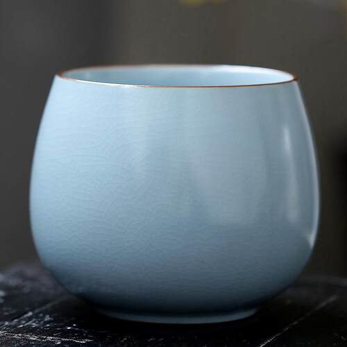 茶洗缸大号特大陶瓷轻奢高档茶具配件笔洗茶盆茶盂水盂茶渣缸建水