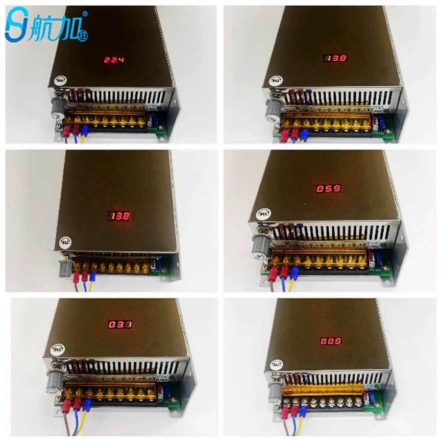 数显可调电源0-60V17A直流稳压开关电源1000W航加HJS-1000-0-60