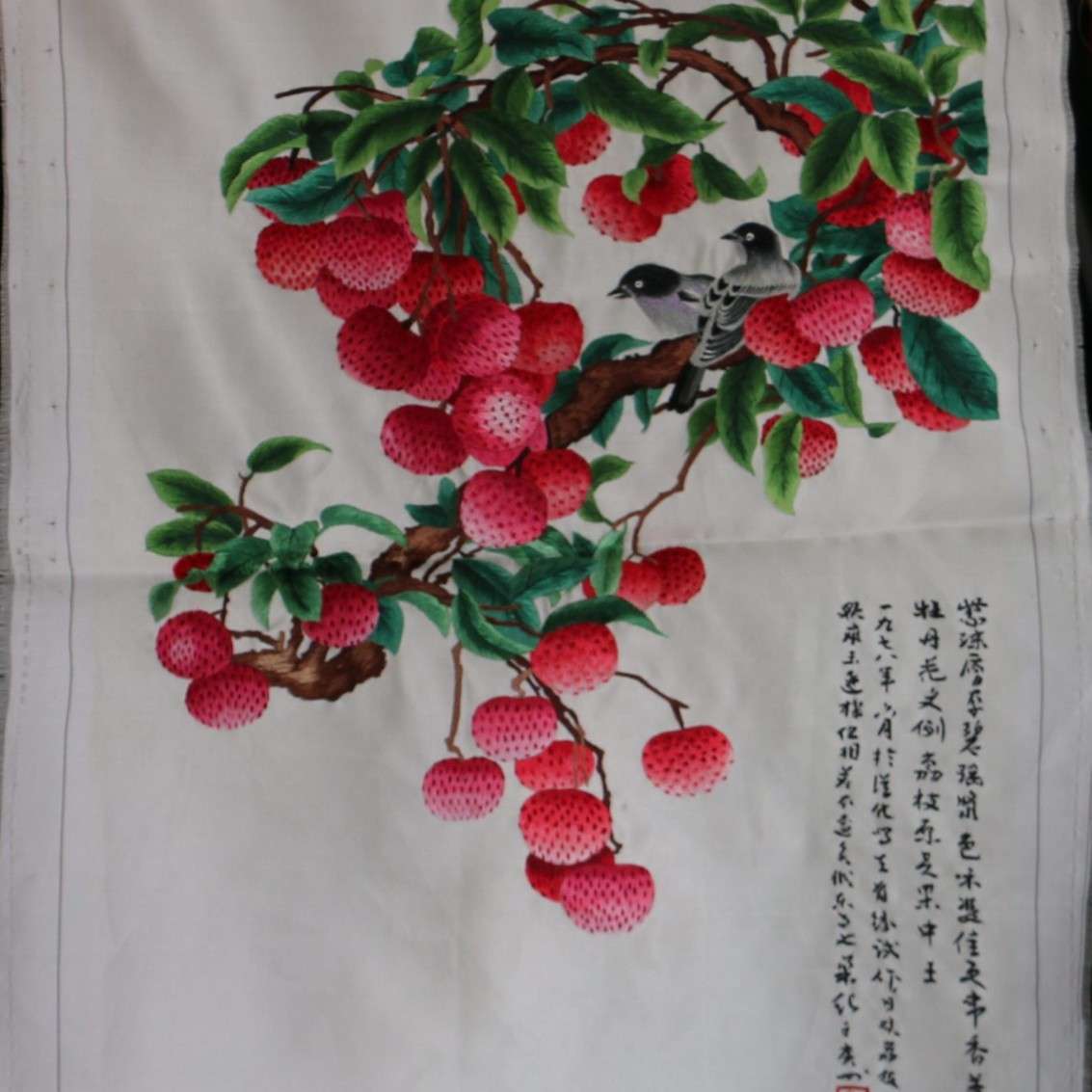 供应苏绣单面绣绣片客厅办公室装饰画苏州手工刺绣家居挂画