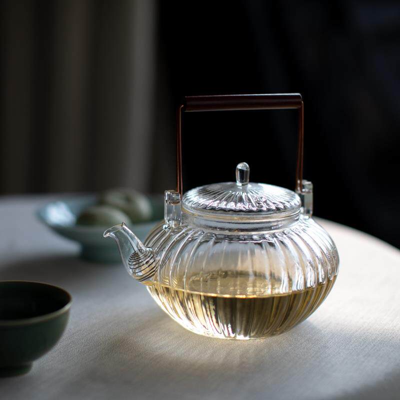 小土选物 思泉壶700ML 玻璃烧水壶提梁壶煮茶壶可电陶炉明火加热