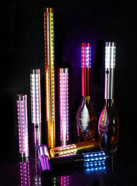 led爆闪棒酒吧KTV跳舞gogo点舞棒气氛道具手持铝合金充电爆闪灯