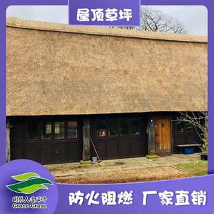 枯色仿真茅草黄色屋顶稻草人造草坪楼顶凉亭仿真地毯仿真茅草顶棚