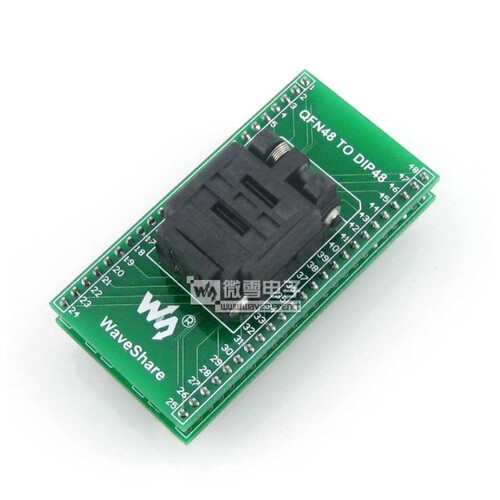 QFN48转DIP48 引脚间距0.5mm编程测试座 QFN-48(56)BT-0.5-01带板