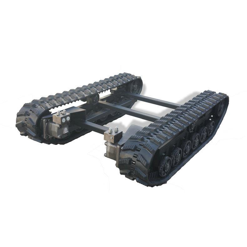 厂家供应农机机械输送橡胶履带底盘全液压挖掘机履带底盘