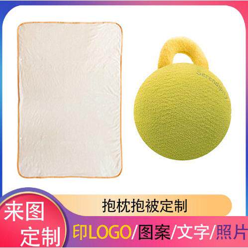 抱枕被定制logo印字图案企业礼品抱枕工厂可小批量异形枕来图定做