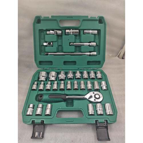 32件套汽修工具套装维修套筒扳手组合工具汽车维修工具修车