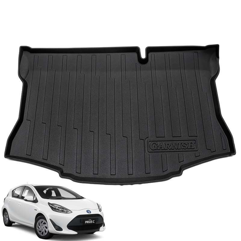 适用于17 20款PRIUS C丰田AQUA尾箱垫全包围防水环保橡胶后备箱垫