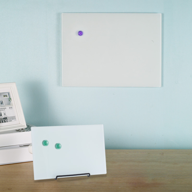 钢化玻璃白板会议室办公挂墙磁性G白板 桌面写字玻璃小白板