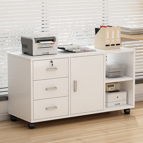 矮柜落地简易书桌下收纳置物架办公室小型移动Q抽屉储物矮柜置物