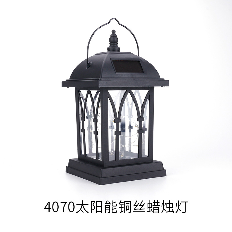 太阳能复古蜡烛灯k别墅庭院花园葡萄架酒吧民宿户外防水景观挂树