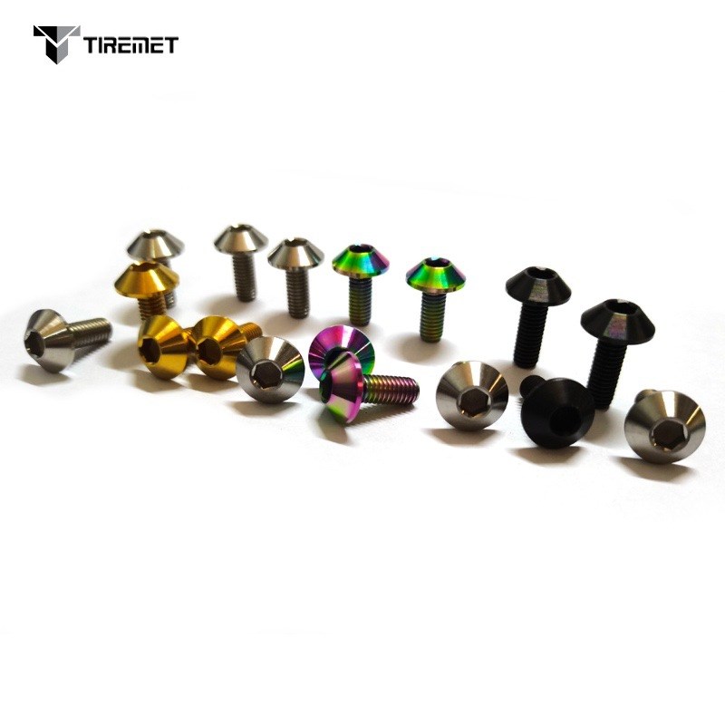 摩托碟片固定钛螺丝 钛螺钉 TC4 M5 M6*12/15/18//2Q0/24mm M8x25