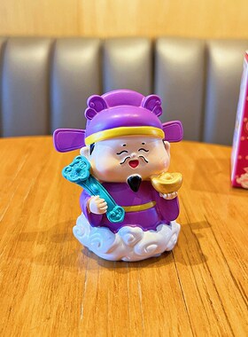 原创五路财神摆件可爱树脂福z禄寿公仔招财摆件创意家居桌面