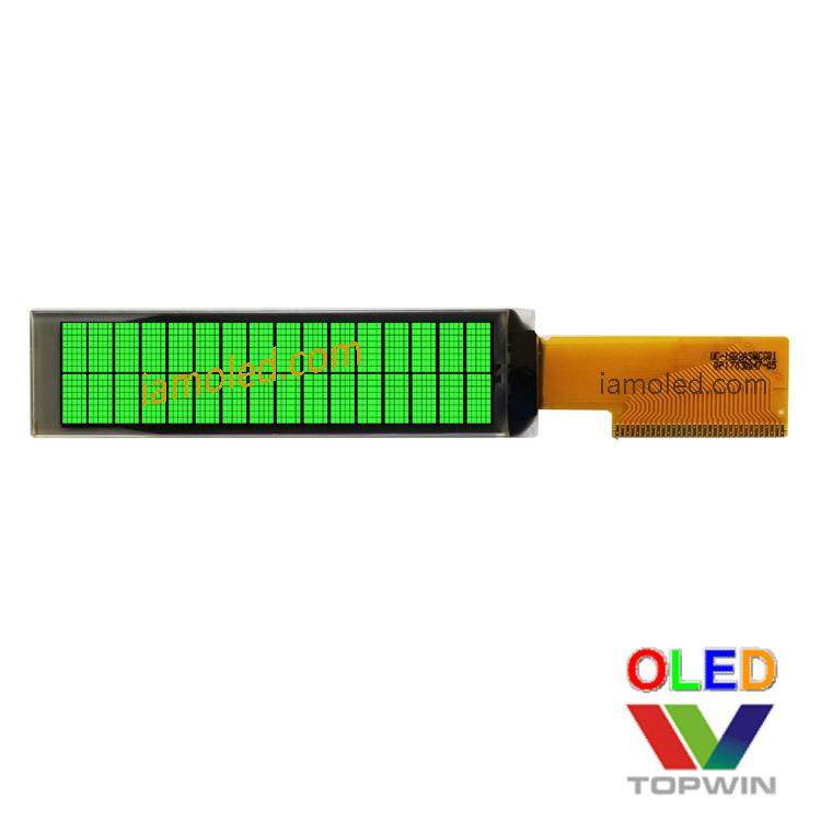 2.26英寸断码字符型oled液晶显示屏绿色绿光topwin拓微大尺寸经典