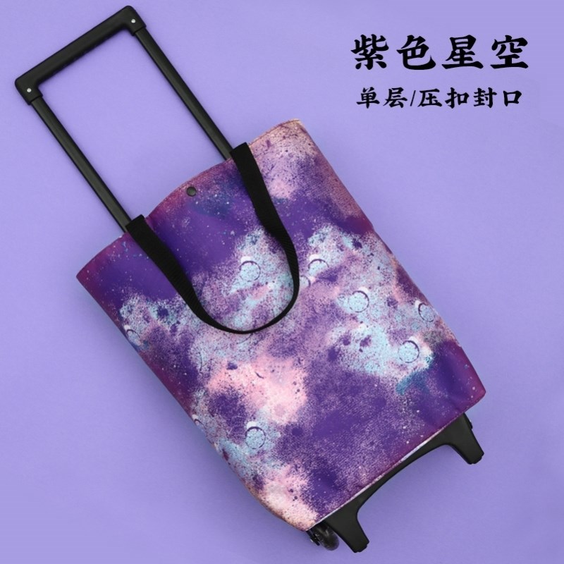 买菜车小拉车折叠购物车手拉车便携小拖车家用轻便买Y菜神器拉杆