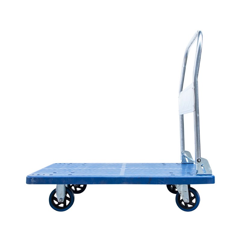 静音平板手推车可折叠推车w物流搬运小拖车超市摆摊板车工具车