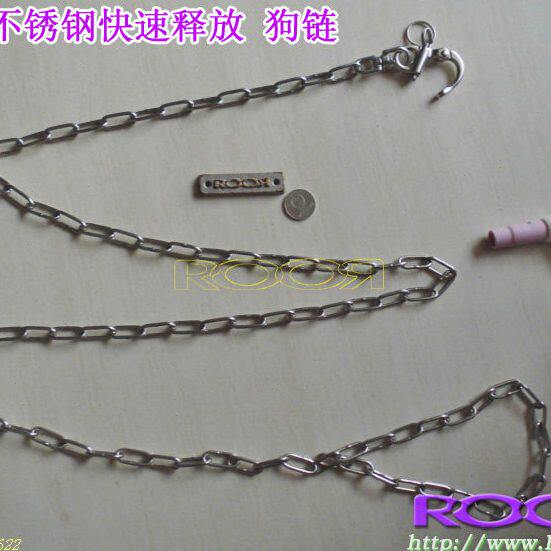 纯不锈钢狗链 坚固 宠物绳宠物、】支持牵引带 【卫链速开生定制