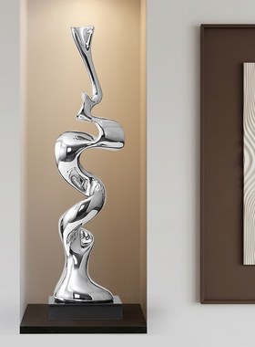 抽象艺术腰缠万h贯雕塑摆件客厅玄关办公室壁龛树脂工艺品家居装