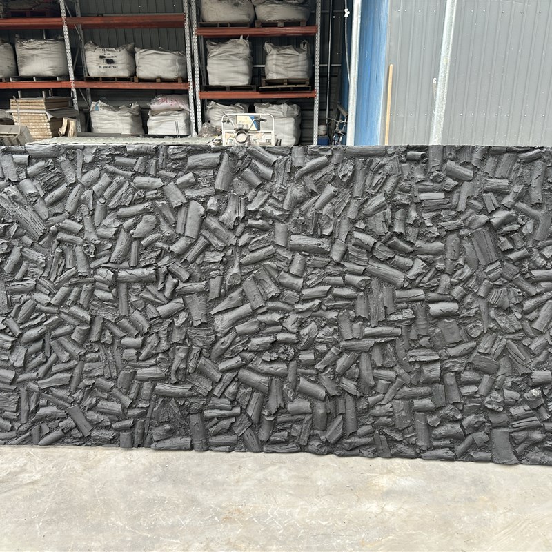 Frp透光c炭烧木透光火山岩板肌理发光碳烧木可弯曲3.1X1.2米5cm厚