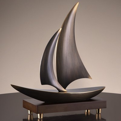 乘风破浪帆船摆件l公司办公室领导一帆风顺开业礼物高档装饰送男