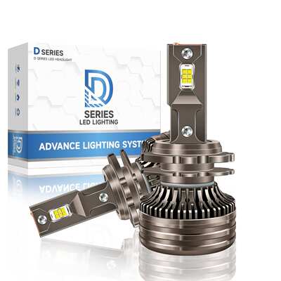 大功率110W汽车led大灯D2H透镜灯泡灯光升级LED近光车灯超亮改装