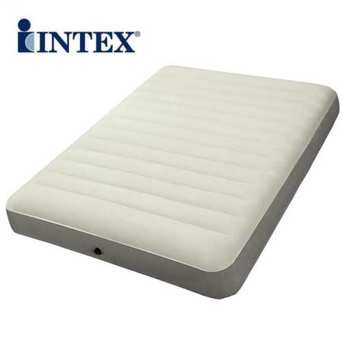 intex 64101 单人线拉充气床居家充气床垫野营户外空气床垫