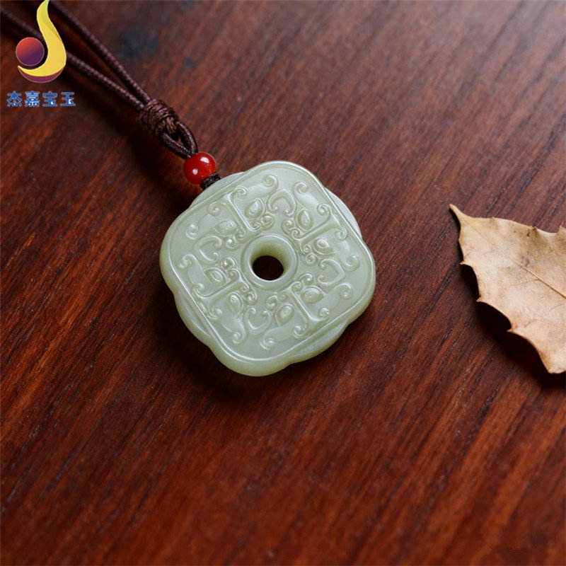 【平安扣】和田玉貔貅吊坠挂件吊坠四方神兽皮丘玉坠玉佩玉器珠宝