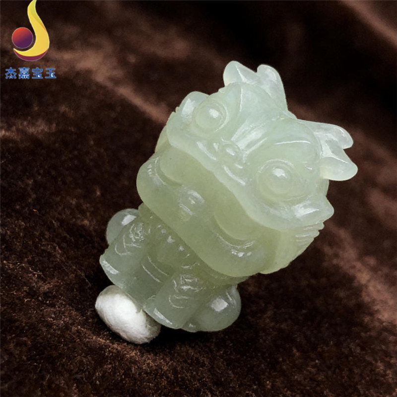 【龙的传人】天然玉石和田玉小龙人生肖龙可爱项坠雕刻项链吊坠