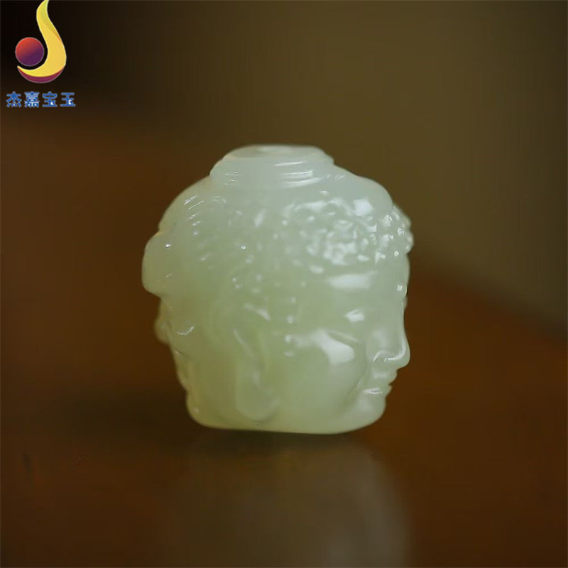 手工制作和田玉散珠单珠手链手串配珠 一念佛魔diy文玩配饰带证书