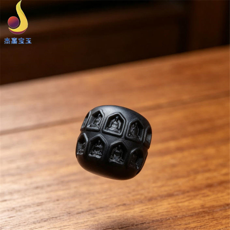 手工制作新疆和田玉隔珠万佛朝宗手串diy配件串珠手工文玩配饰