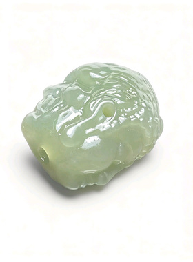 【一念之间】手工制作天然和田三通桶珠顶珠散珠佛魔文玩三通配饰