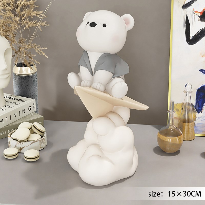 治愈元气熊客h厅摆件家居饰品电视柜酒柜玄关生日乔迁礼物送闺蜜