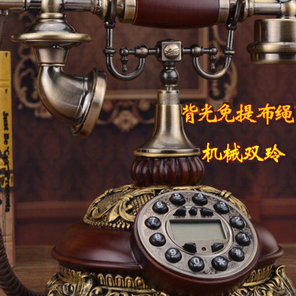 特价仿古电话机座机欧式美式家用无线插卡固定办公古董复古电话