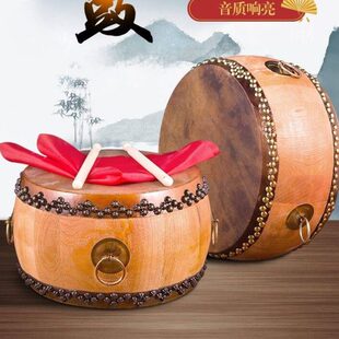 白鼓皮木正宗茬道士鼓椿寺院锣鼓牛皮鼓大鼓黄牛堂鼓鼓道场战鼓鼓